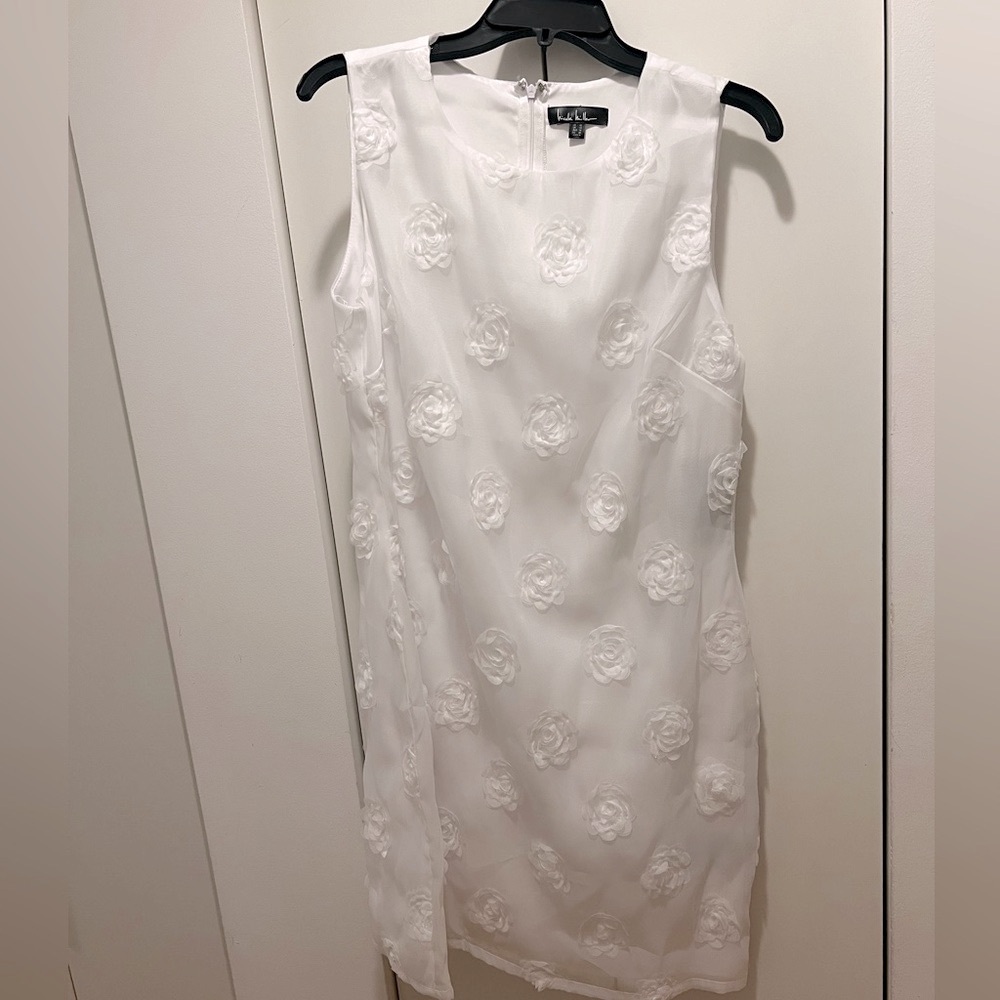 Nicole Miller Ivory Floral Mini Dress
